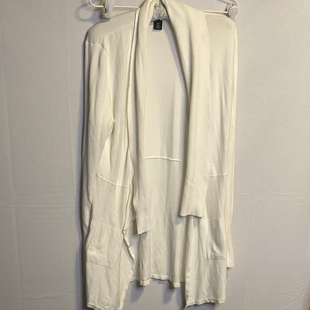 White House Black Market  white Cardigan
